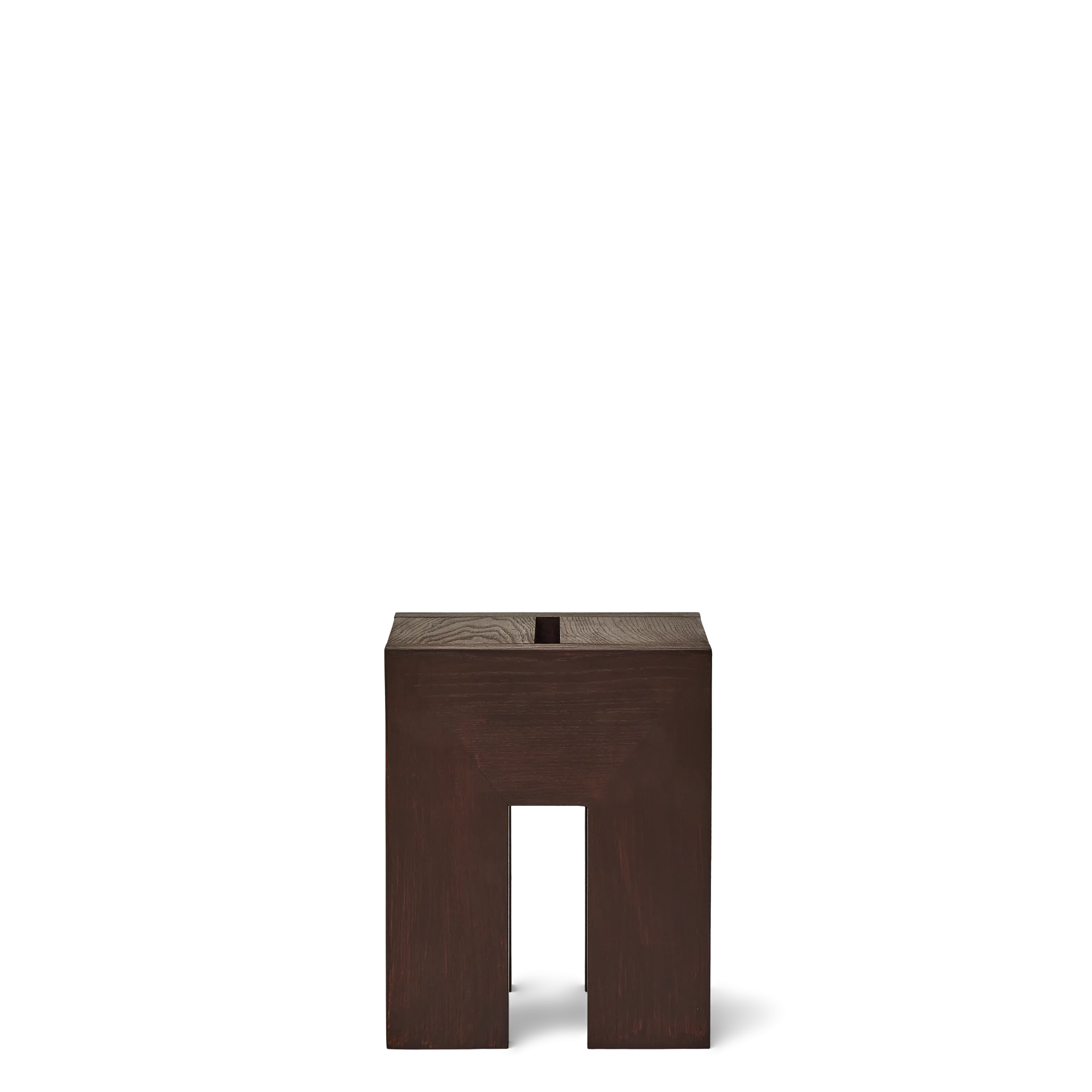 Monolith Side Table, Dark Brown Ash