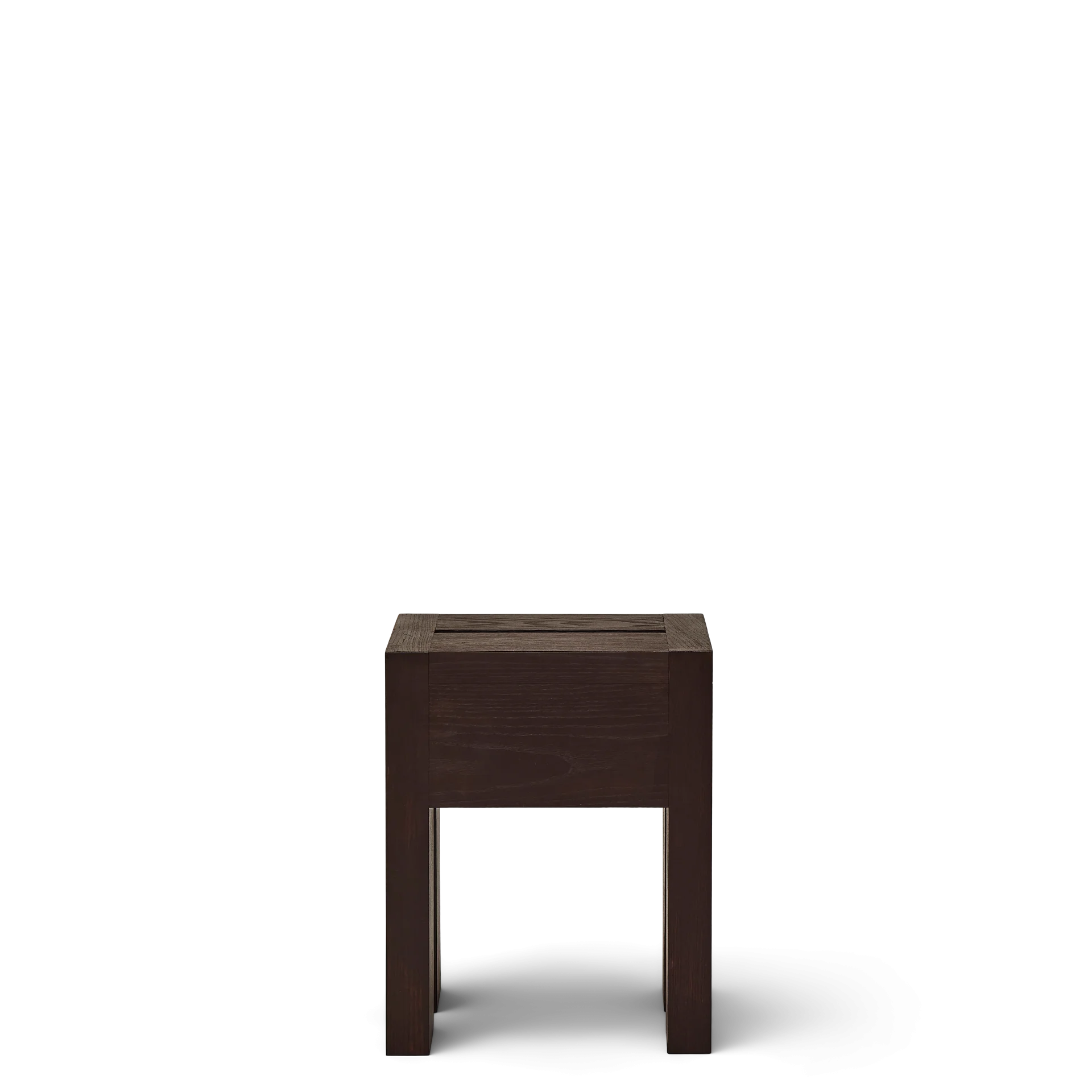Monolith Side Table, Dark Brown Ash